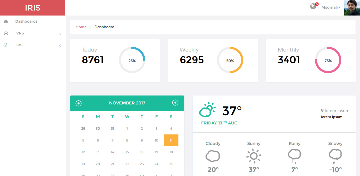 IRS Dashboard